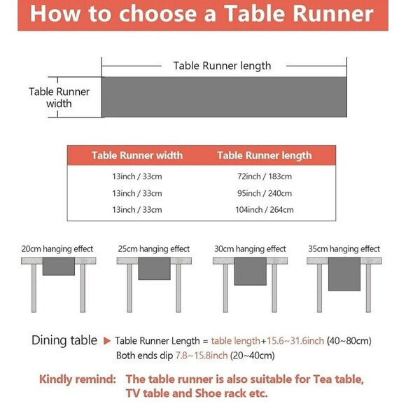 Beige Striped Country Style Classic 13 X 95 Table Runner Washable & Reusable NEW - Picture 6 of 6